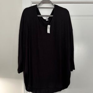 New Old Navy Luxe Black Long Sleeve Tunic